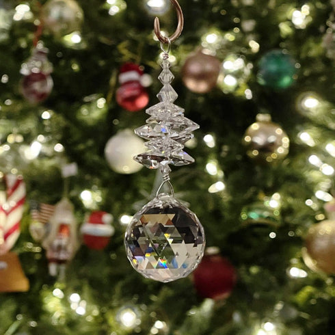 Crystals Prism Ornament Holiday Jewelry