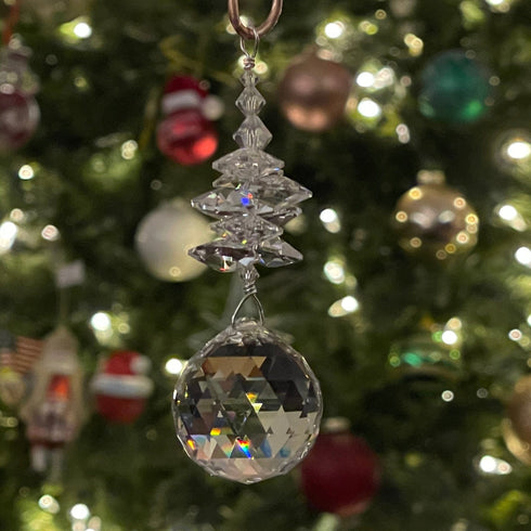 Crystals Prism Ornament Holiday Jewelry