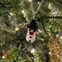 Handmade Lampwork Bead Snowman Necklace Holiday Jewelry