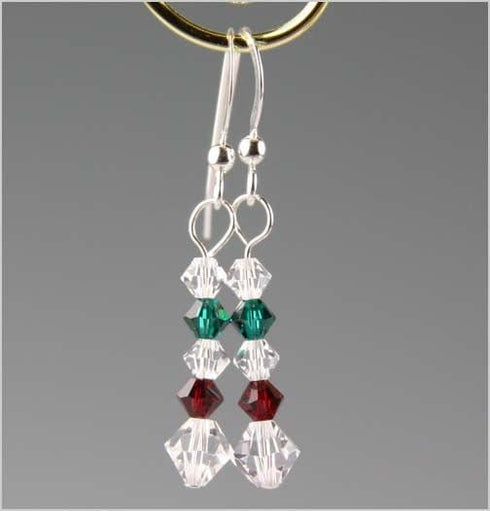 Holiday Crystal Earrings Holiday Jewelry