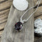 Garnet Sterling Silver Necklace Jewelry