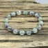 Prehnite and Amethyst Beaded Stretch Bracelet Jewelry