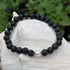 Lava Bead and Freshwater Pearl Bracelet - small
