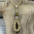 14K Coated Druzy Drop Necklace Necklaces