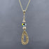 14K Coated Druzy Drop Necklace Necklaces