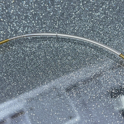 18K Gold Coated Starfish Drusy on Bi-Colored Cable Chain Necklaces