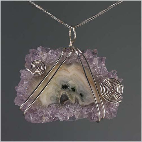 Amethyst Stalactite Necklace Necklaces