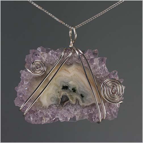 Amethyst Stalactite Necklace Necklaces