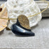Black Agate with 18K Coated Drusy Heart Necklace Necklaces