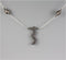 Black Night Squiggle Druzy Silver Necklace Necklaces