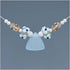 Blue Agate Drusy and Glass Lampwork Necklace Necklaces