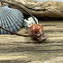 Cantera Mexican Opal Skull Necklace on Brown Leather Necklaces