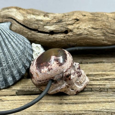 Cantera Opal Skull Necklace Necklaces