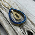 Cobalt Blue Druzy and 18K Gold Coated Tear Drop Necklace Necklaces