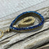 Cobalt Blue Druzy and 18K Gold Coated Tear Drop Necklace Necklaces