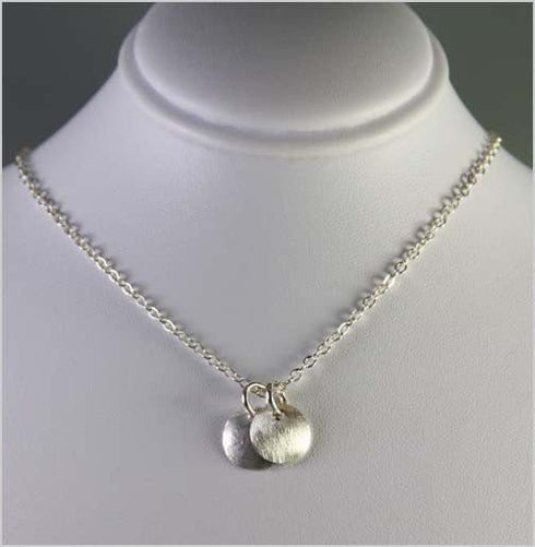 Dainty Sterling Silver Circle Necklace Necklaces