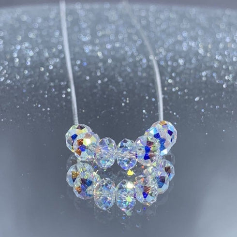 Delicate Aurora Borealis Crystal Necklace Necklaces