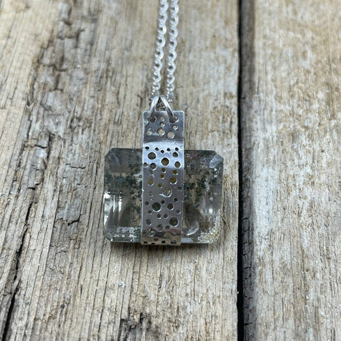 Dendritic Quartz Pendant Necklaces