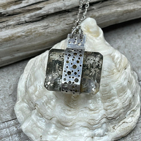 Dendritic Quartz Pendant Necklaces