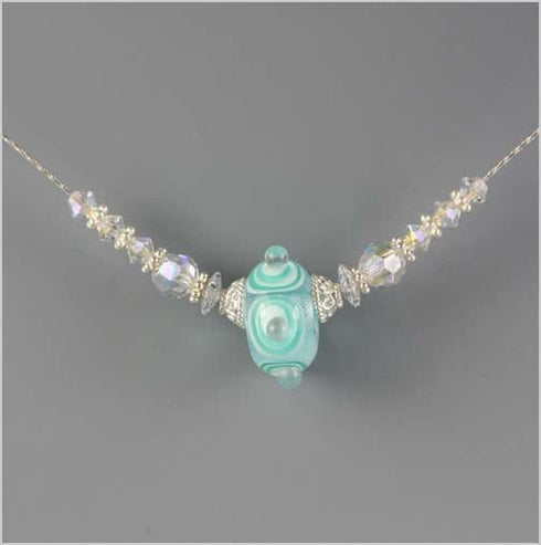 Drinks of Water Focal Lampwork Bead Necklace Necklaces