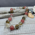 Fire Cherry Quartz and Sterling Silver Necklace Necklaces