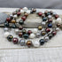 Large Multicolored Fresh Water Pearl Opera Necklace Necklaces
