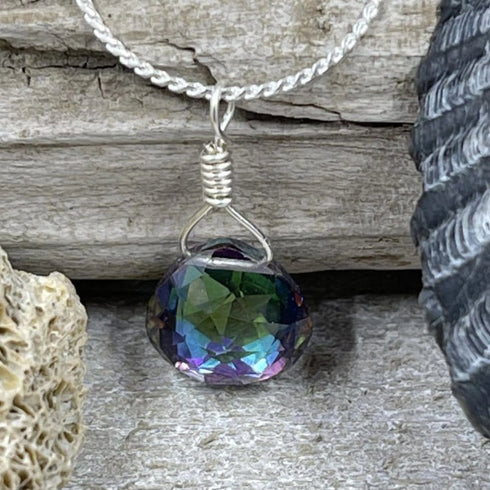 Mystic Topaz Petite Drop Necklace Necklaces