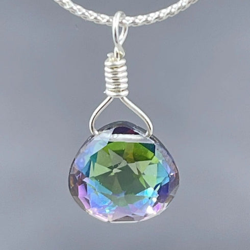 Mystic Topaz Petite Drop Necklace Necklaces
