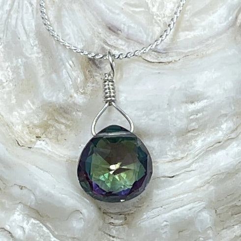 Mystic Topaz Petite Drop Necklace Necklaces