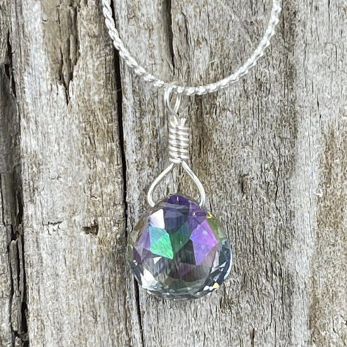 Mystic Topaz Petite Drop Necklace Necklaces