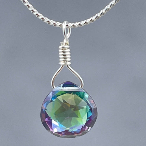 Mystic Topaz Petite Drop Necklace Necklaces