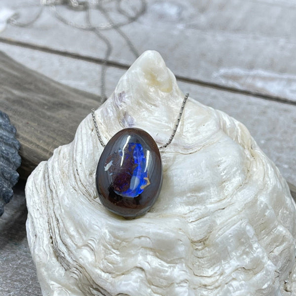 Petite Yowah Nut Opal Necklace Necklaces