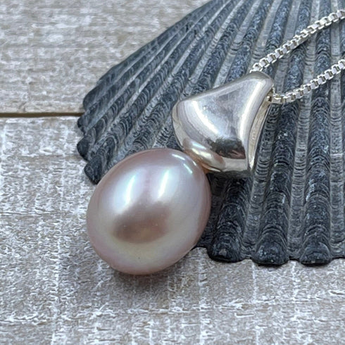 Pink Pearl Waterdrop Necklace Necklaces