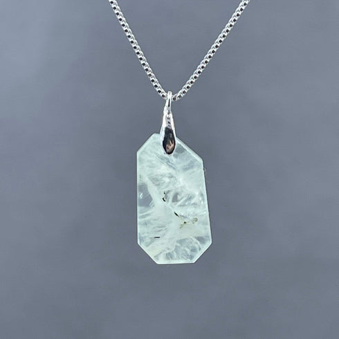 Prehnite Freeform Necklace - B Necklaces