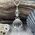 Quartz Crystal Scallop Shell Necklace Necklaces