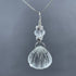 Quartz Crystal Scallop Shell Necklace Necklaces