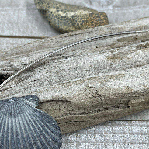 Silver Colored Triangle Sparkling Drusy Necklace Necklaces