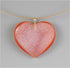 Sparkling Druzy Heart on 925 Gold Plated Cable Chain Necklaces
