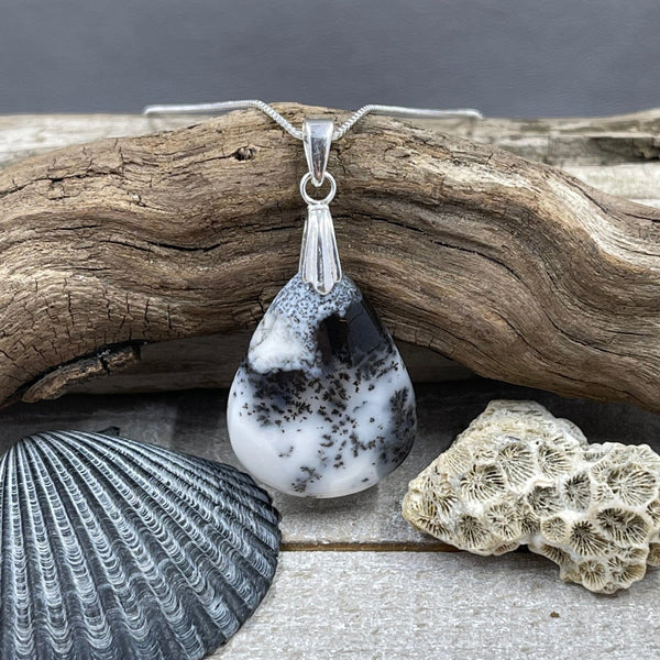 Dendritic Opal Necklace Pendant