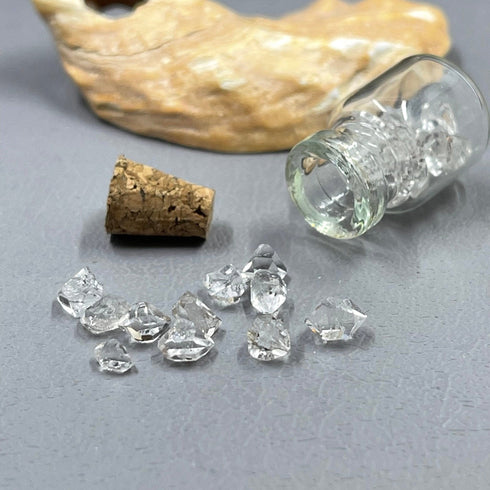 Single Mini Herkimer Diamond Bottle specimen
