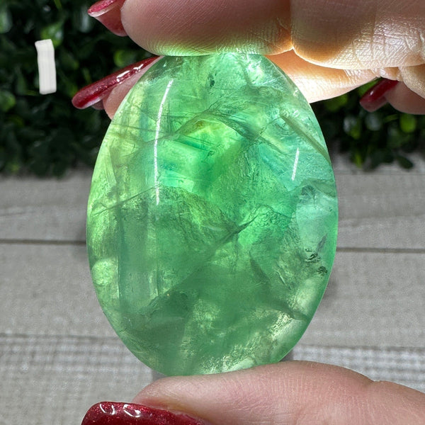 Tumbled Green Fluorite specimen