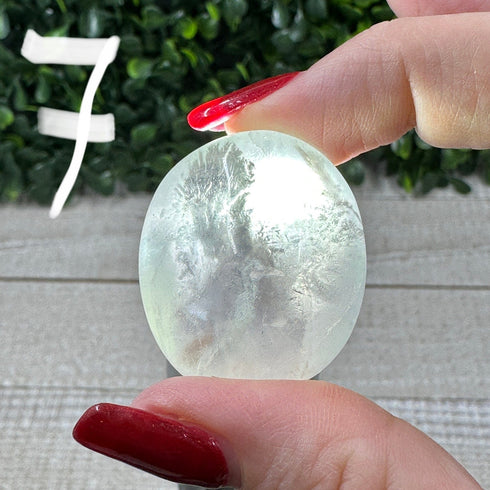 Tumbled Green Fluorite specimen