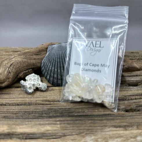 Small Bag of Tumbled Cape May Diamonds specimens