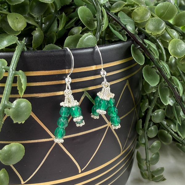 Confessions: Green Onyx Dangle Earrings